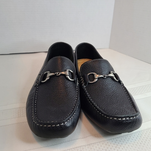 (0000) 14 & Union Men's Classic Horsebit Leather Loafers, Size: 9M Color: Black - Picture 3 of 16